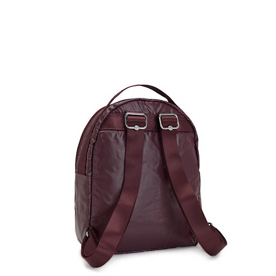 Kipling Kae Metallic Sırt Çantaları Bordo | TR 1625AH